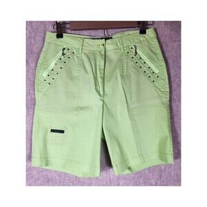 JAMIE SADOCK Bright Green Active Outdoor Golf Bermuda Shorts SZ 8